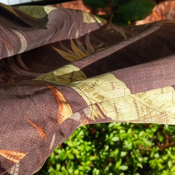 Tommy Bahama Men's Short Sleeve Silk Shirt Hawaiian Print Button Front Size L - Picture 6 of 15